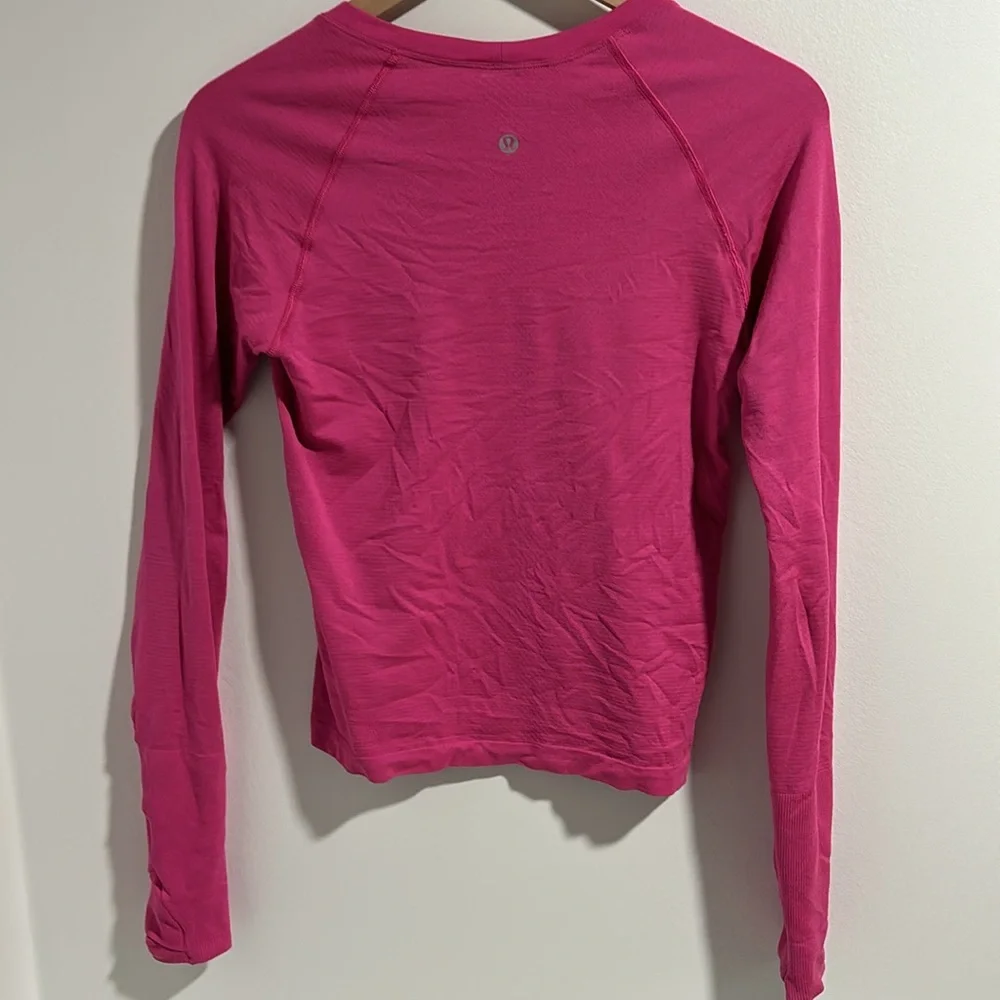 Lululemon swiftly tech long sleeve race length sonic pink - Picture 2 of 4